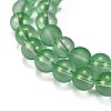 Frosted Transparent Glass Bead Strands X1-GLAA-P065-8mm-04-4
