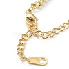 Brass Micro Pave Clear Cubic Zirconia Curb Chain Bracelets BJEW-B009-03G-3