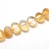 Natural Citrine Beads Strands G-O052-03-4