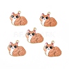 Alloy Enamel Pendants ENAM-M046-11G-D-3