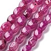 Natural Dragon Veins Agate Beads Strands G-G172-01S-2