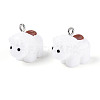 Opaque Resin Pendants RESI-N046-01-2