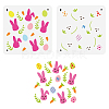 Flower & Ribbon PET Hollow Out Drawing Painting Stencils DIY-WH0394-0125-1