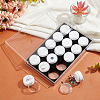15Pcs Round Acrylic Loose Diamond Storage Box Sets VBOX-WH0005-07-5