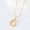 3Pcs Stainless Steel Teardrop Pendant Necklaces for Women UY8190-4