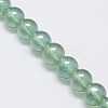 Electroplate Crystal Glass Round Beads Strands X-EGLA-F037-10mm-A05-1