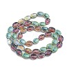 Electroplate Glass Beads Strands X-EGLA-G037-13A-HP02-2