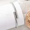 304 Stainless Steel Spring Bangles for Women BJEW-Z086-01P-01-1