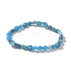 Natural Apatite Bead Stretch Bracelets X-BJEW-K213-40-8