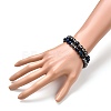 Natural Tiger Eye(Dyed) Beads Stretch Bracelets Set BJEW-JB06653-05-8