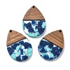 Resin and Walnut Pendants FIND-R051-15H-1