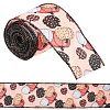 Pumpkin Pattern Polyester Ribbon OCOR-WH20003-66-1