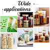 Glass Storage Jar with Suction Bamboo Lid CON-WH0089-45-5