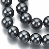 Non-magnetic Synthetic Hematite Beads Strands LS-G-Q892-12mm-2
