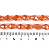 Transparent Electroplate Glass Beads Strands EGLA-N013-T6mm-B09-4