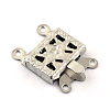 304 Stainless Steel Box Clasps X-STAS-Q194-27-3