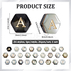 26Pcs 26 Styles Natural Black Shell Hexagon Beads FIND-PH0027-79-2