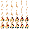 24Pcs 2 Styles Alloy Pendants FIND-DC0008-11-1