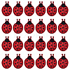 24Pcs Polyester Embroider Thread Iron on/Sew On Patches PATC-FG0003-26-1