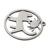201 Stainless Steel Pendants STAS-G366-02P-07-2