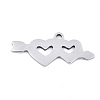 Valentine's Day 201 Stainless Steel Charms STAS-S081-091-1