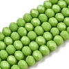 Opaque Solid Color Glass Beads Strands EGLA-A034-P3mm-D30-1