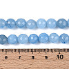 Dyed Natural White Jade Beads Strands G-T139-8mm-60-15-5