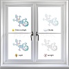 Waterproof PVC Colored Laser Stained Window Film Adhesive Stickers DIY-WH0256-032-4