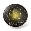Twelve Constellation Creative Alloy Badges Constellation Brooches LS-JEWB-S033-01P-C-1