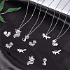 SUNNYCLUE 100Pcs 5 Style Tibetan Style Alloy Pendants PALLOY-SC0003-96-3