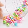 Colorful Round AB Color Acrylic Ball Beads for Kid Jewelry X-PL426-3