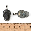 Halloween Natural Labradorite Carved Pendants G-D102-03P-3