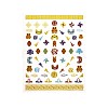 Chinese Style Nail Decals Stickers MRMJ-R088-35-778-1
