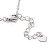 Tarnish Resistant 201 Stainless Steel Link Bracelets with Cable Chains BJEW-P297-01P-B-3
