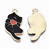 Alloy Enamel Pendants ENAM-N055-001B-NR-2