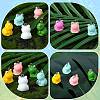 49Pcs 7 Styles Opaque Resin Pendants RESI-SZ0003-47-3