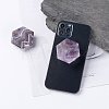 Hexagon Amethyst Crystal Phone Expanding Stand Finger Holder G-P450-05C-4