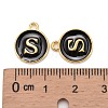 Golden Plated Alloy Charms X-ENAM-S118-02S-3