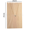 Wooden Necklace Jewelry Necklace Holder BDIS-WH0002-04-3