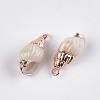 Electroplate Spiral Shell Pendants X-SSHEL-T006-12-2