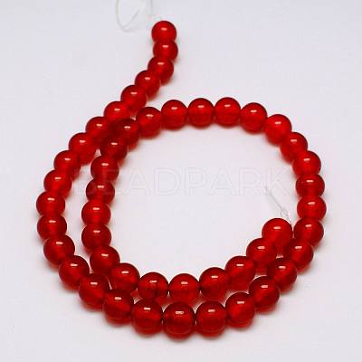Natural Malaysia Jade Bead Strands G-M099-8mm-04-1