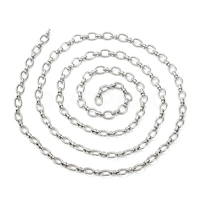 304 Stainless Steel Oval Link Chains CHS-S012-08P-1