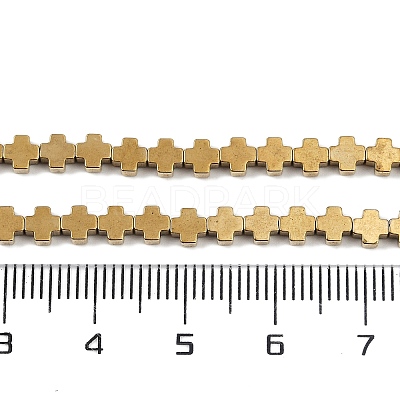 Electroplated Synthetic Non-magnetic Hematite Beads Strands G-J211-A06-02-1