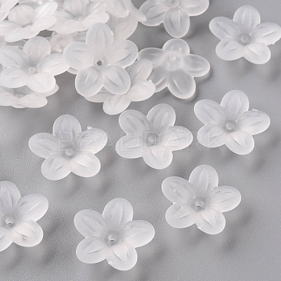 Frosted Acrylic Bead Caps MACR-S371-08A-701-1