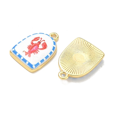 Printed Brass Pendants KK-CBAF9BC-07G-05-1