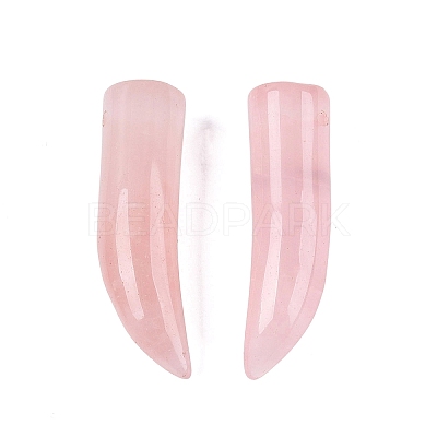 Natural Rose Quartz Pendants G-Q602-10J-1