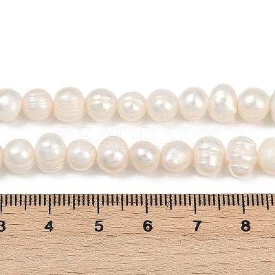 Natural Cultured Freshwater Pearl Beads Strands PEAR-I007-07X-10D-1