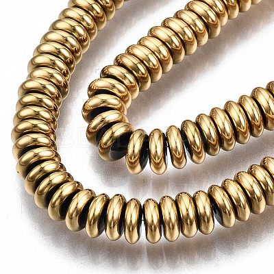Electroplate Non-magnetic Synthetic Hematite Beads Strands G-T114-88B-G-1