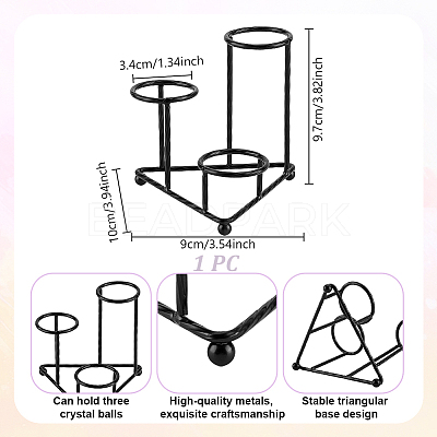 Alloy Crystal Ball Holders ODIS-WH0078-97EB-1