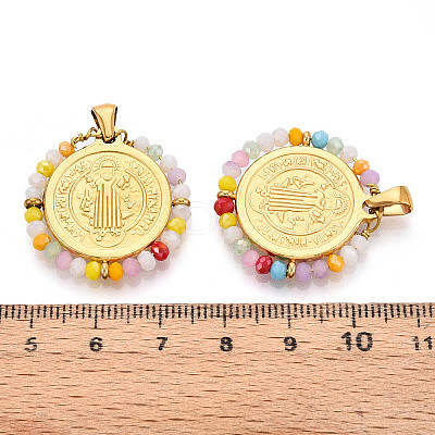 304 Stainless Steel Pendants STAS-N115-25A-G-1